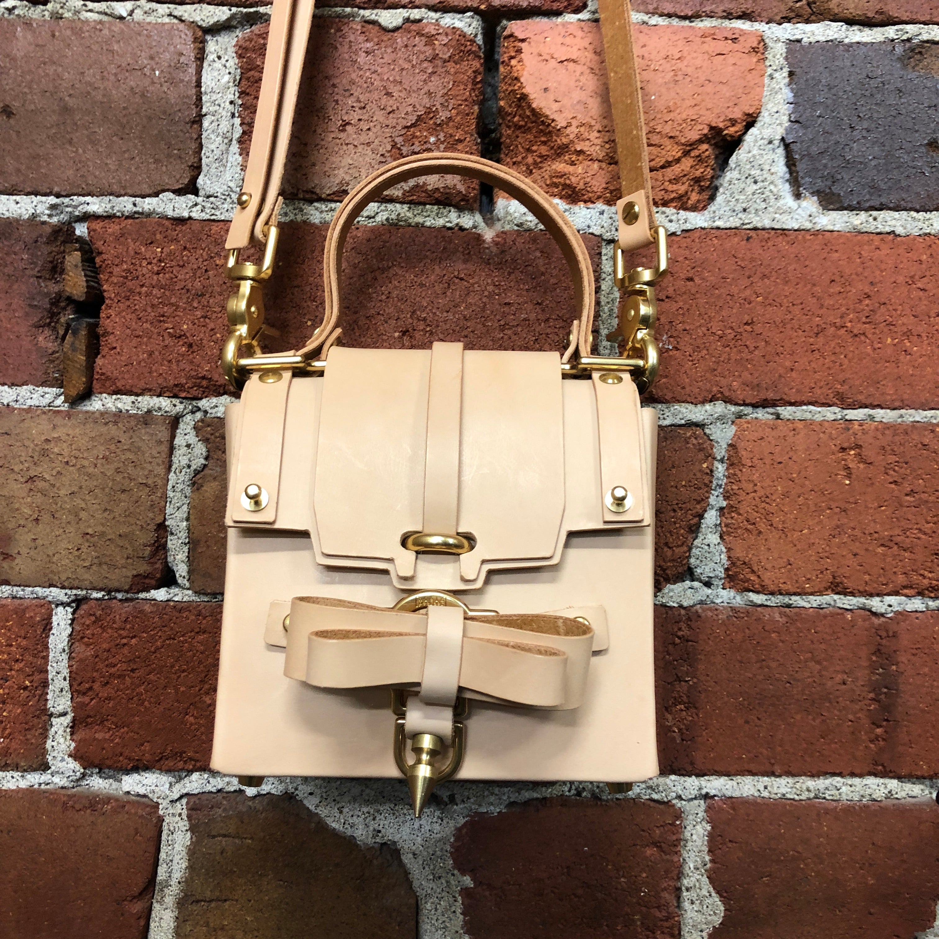 NIELS PEERAER boxy leather handbag