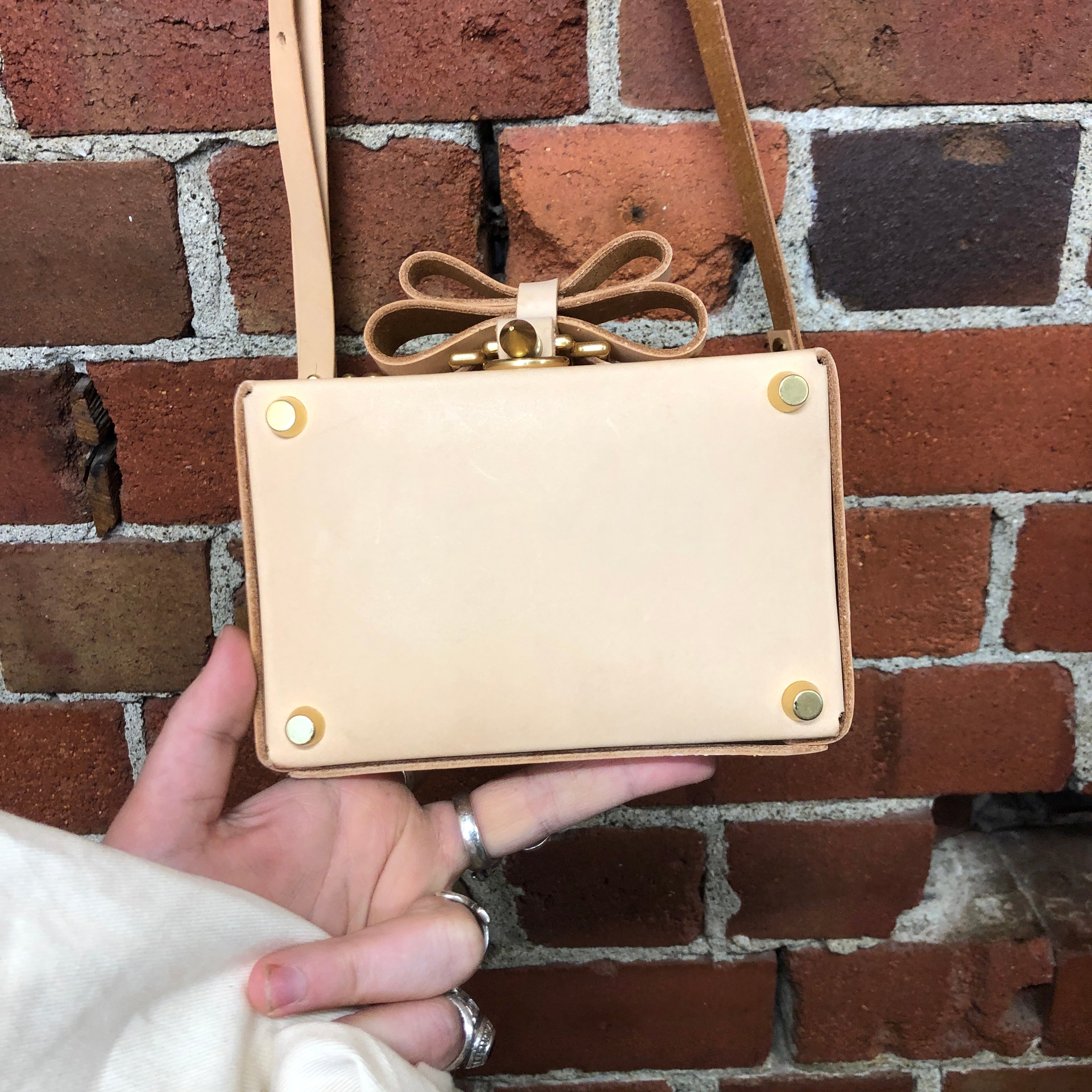 NIELS PEERAER boxy leather handbag