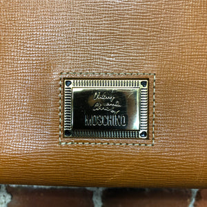 MOSCHINO Birkin style leather handbag