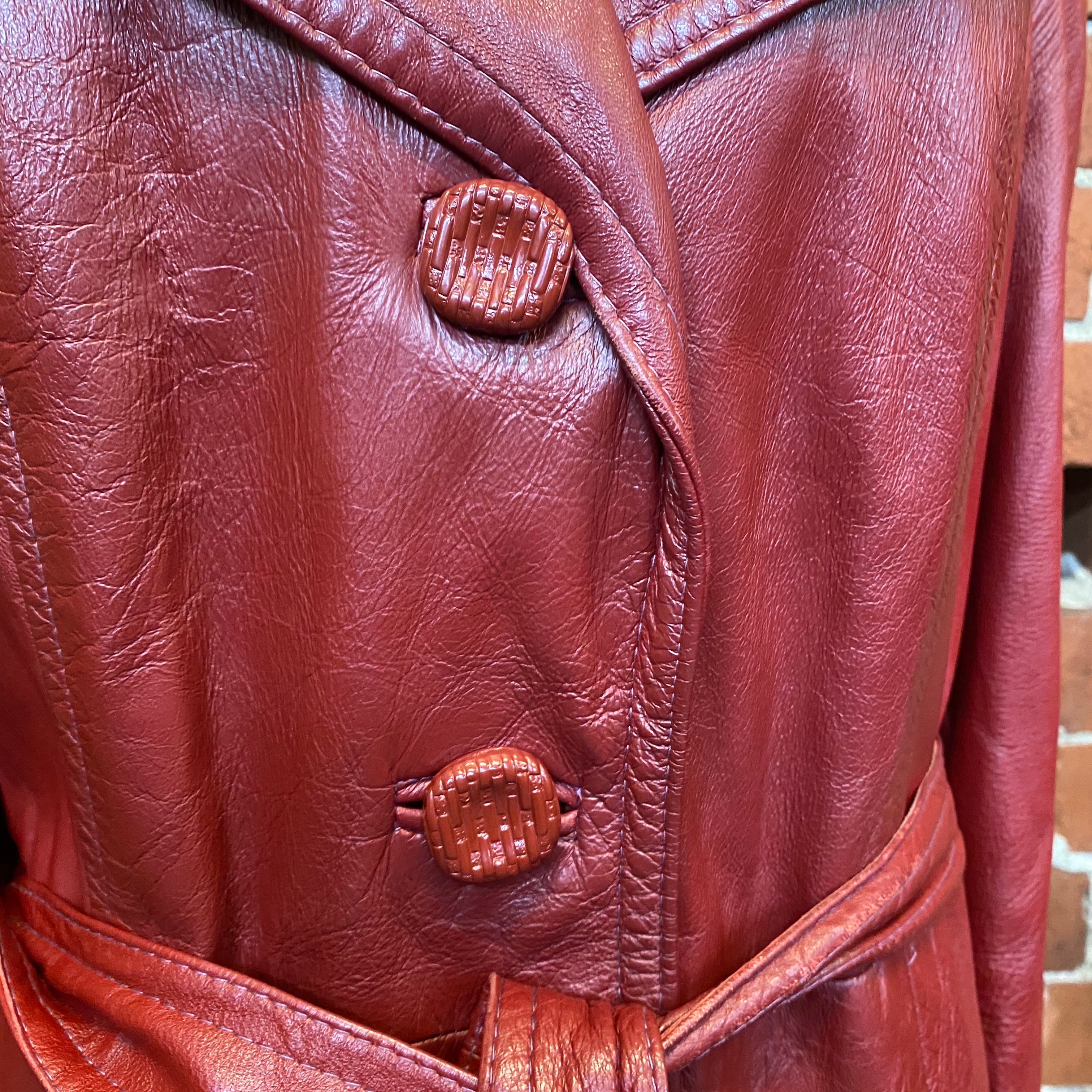 1970s genuine leather coat