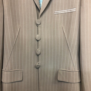 GAULTIER 1980s pinstriped blazer