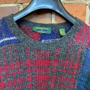HAND KNITTED pure wool jumper