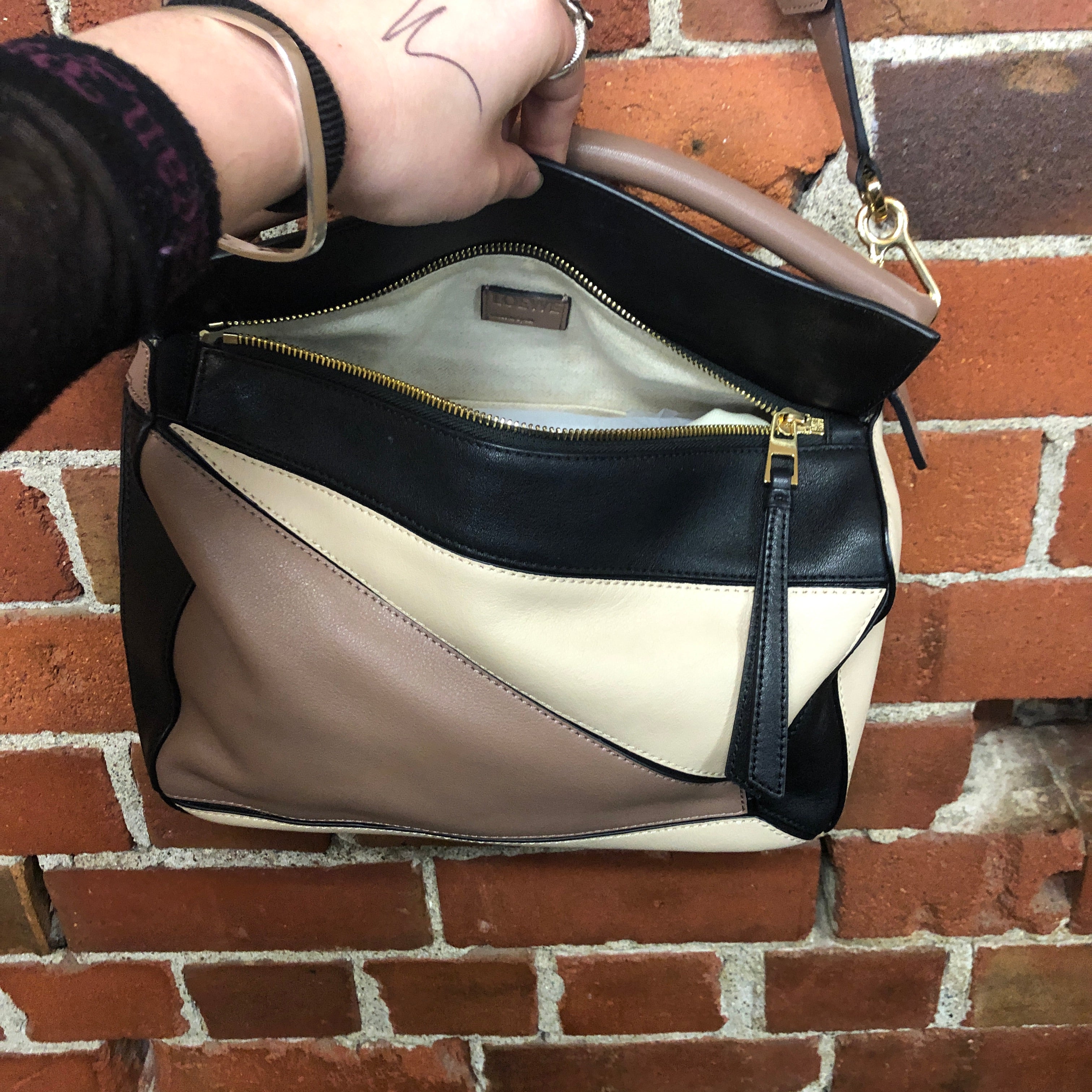 LOEWE puzzle leather handbag