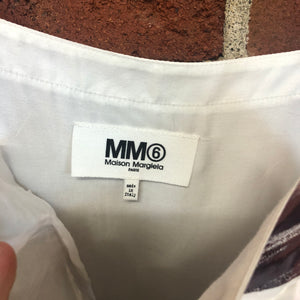 MM6 MARGIELA metallic front printed slip dress