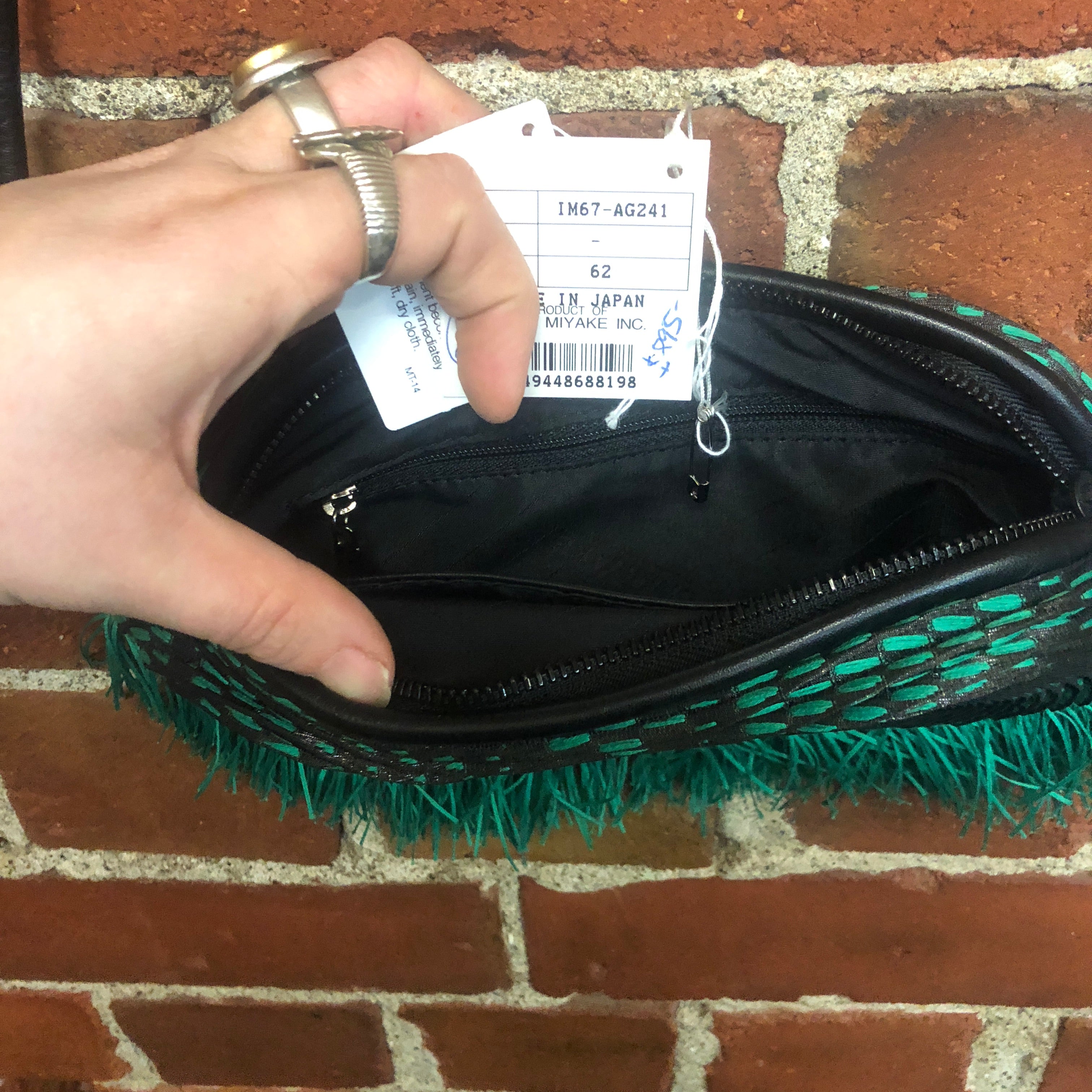 ISSEY MIYAKE new woven nylon handbag