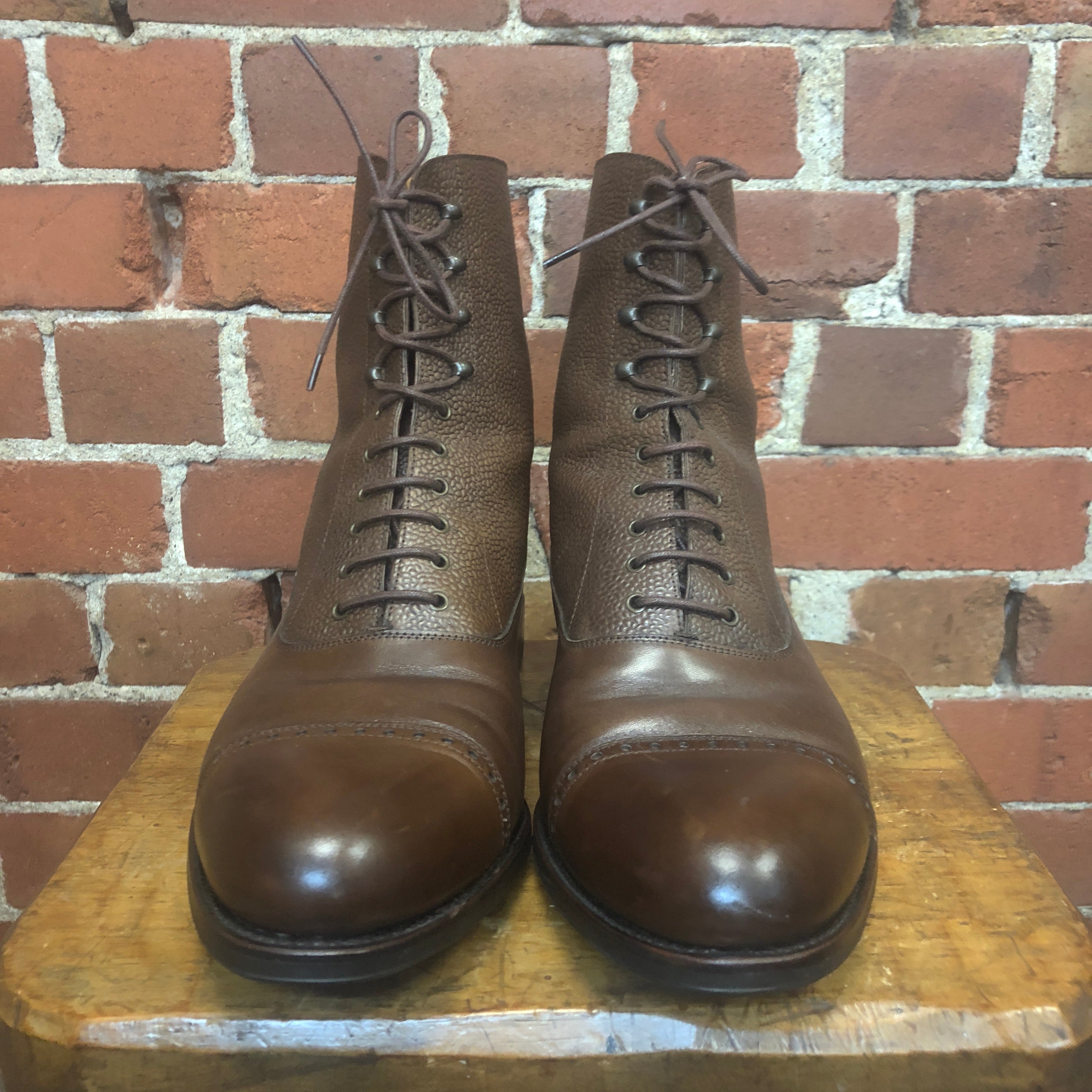 CARMINA Italian leather lace up boots