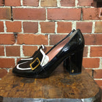 BALLY patent leather loafers 40