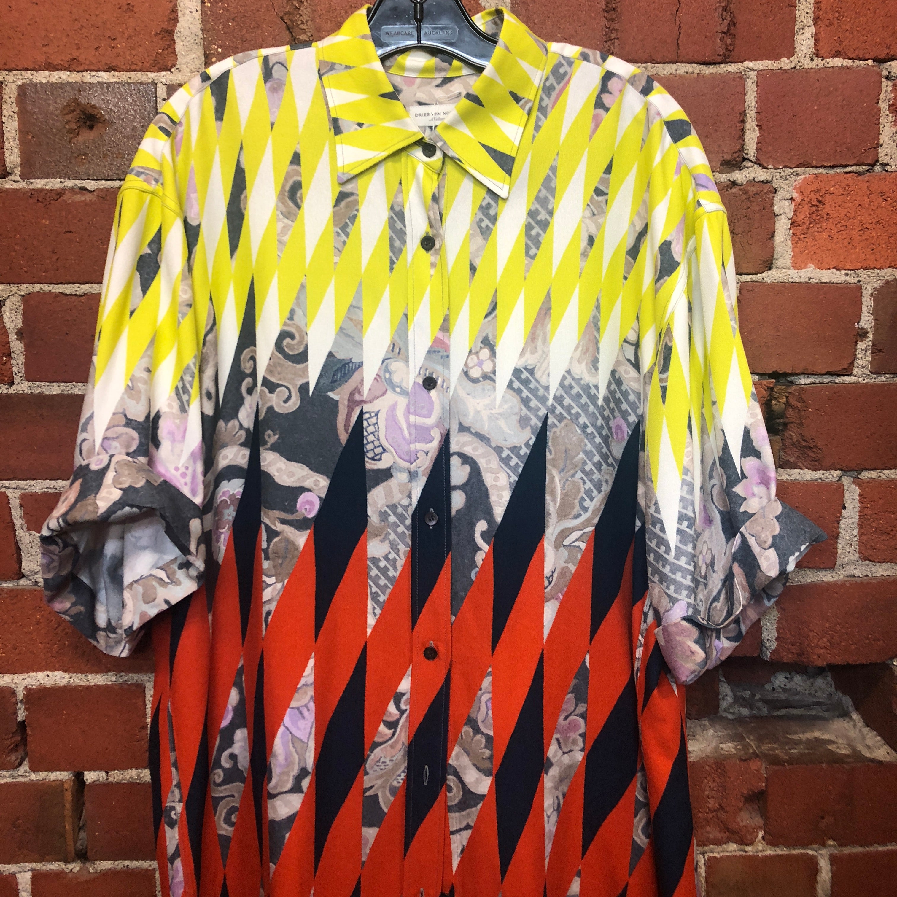 DRIES VAN NOTEN short sleeve patterned shirt