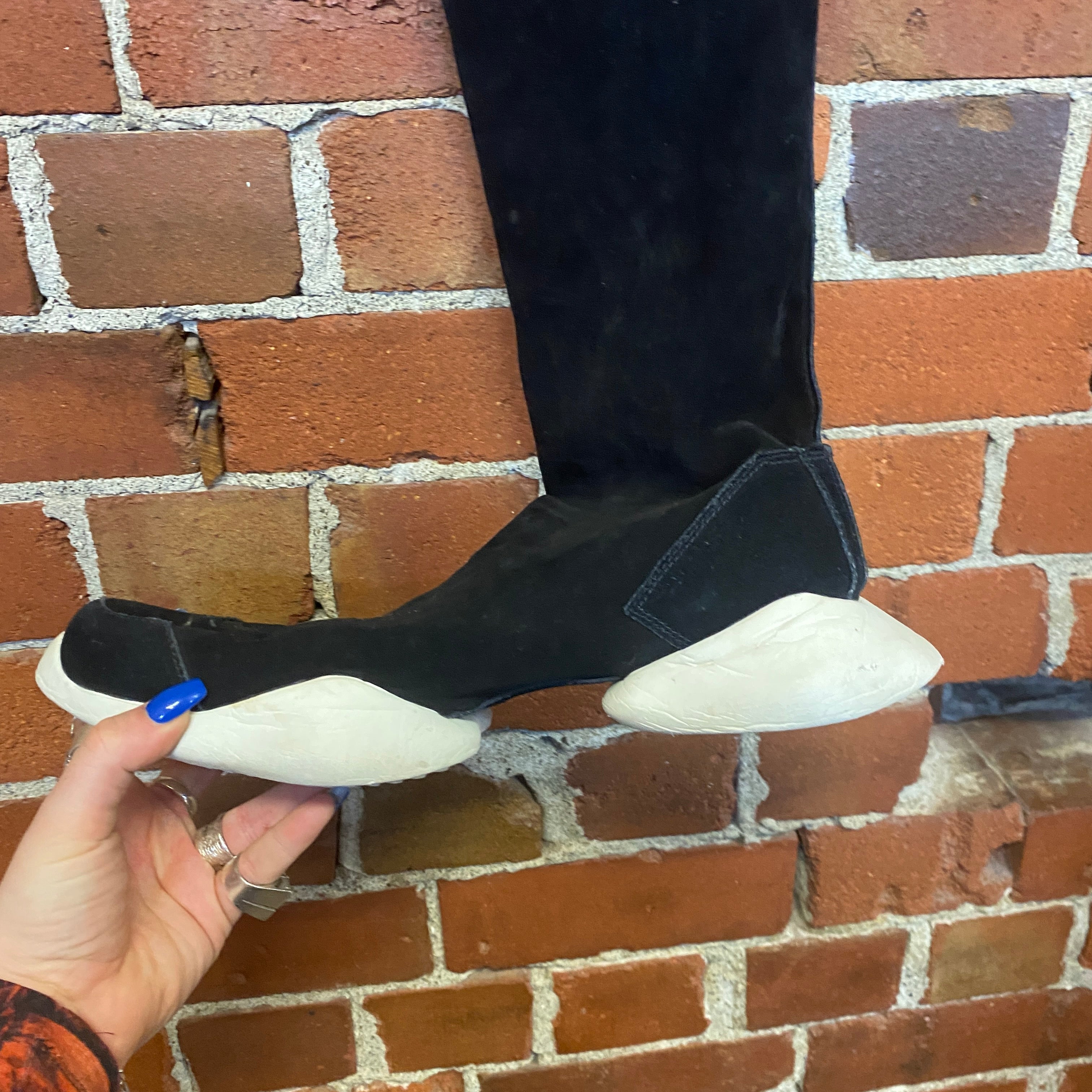 RICK OWENS Oblique Runner sneaker boots 10