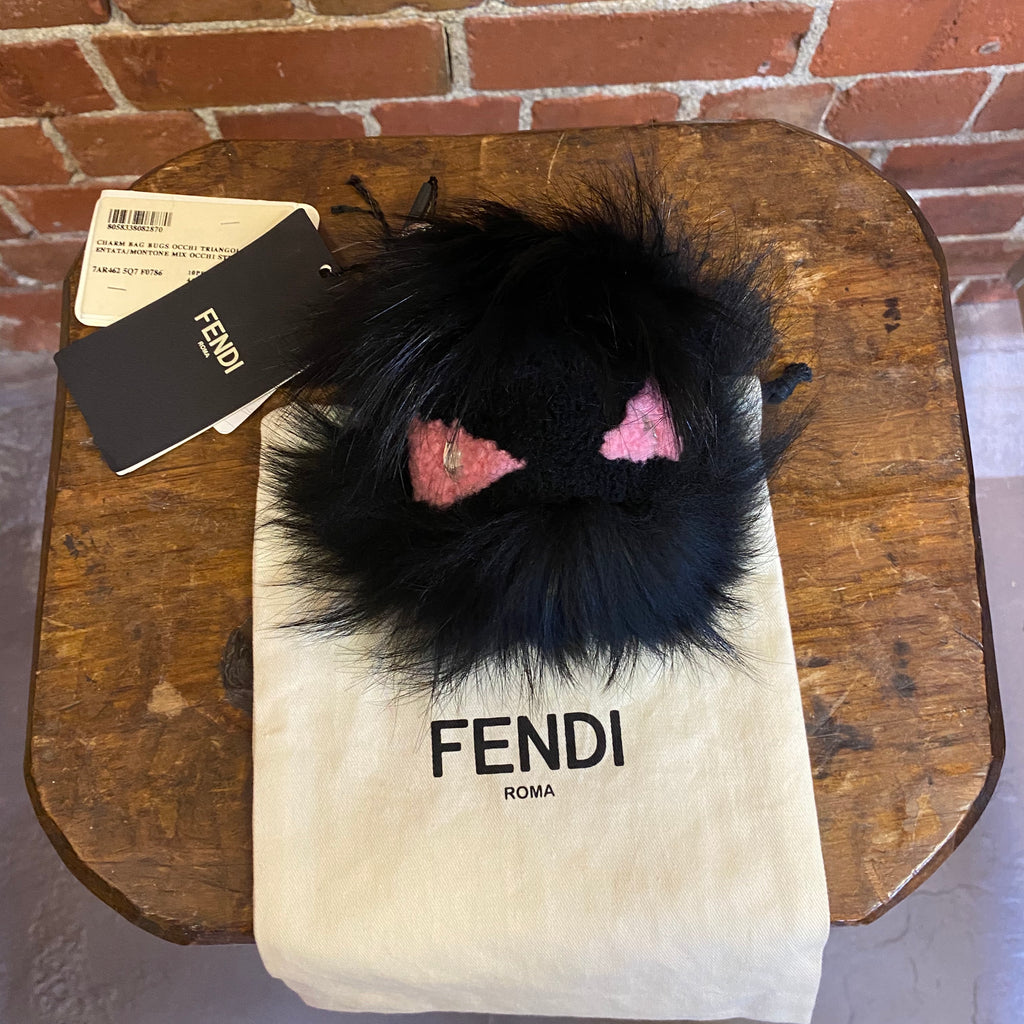 FENDI mink key chain/ bag chain