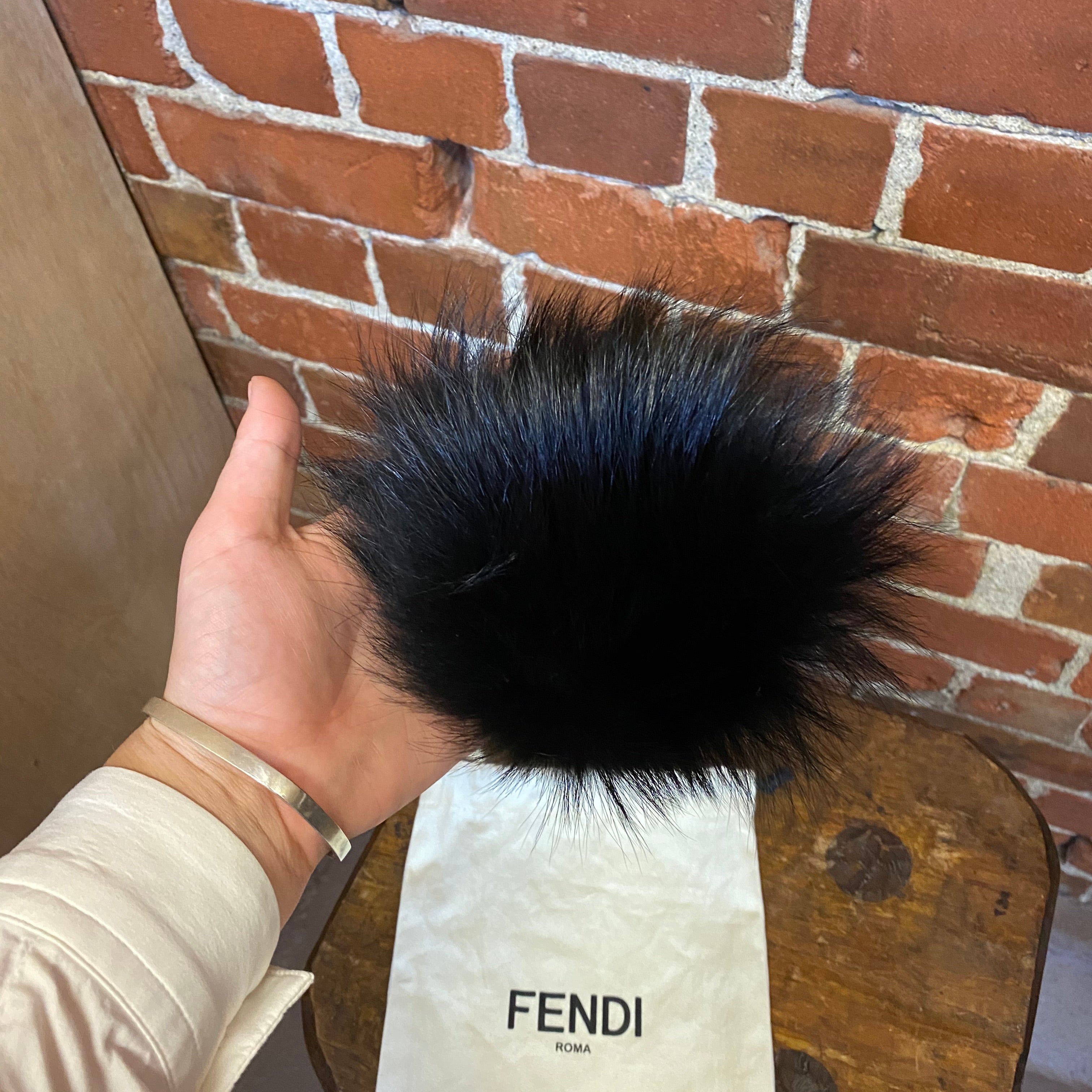 FENDI mink key chain/ bag chain