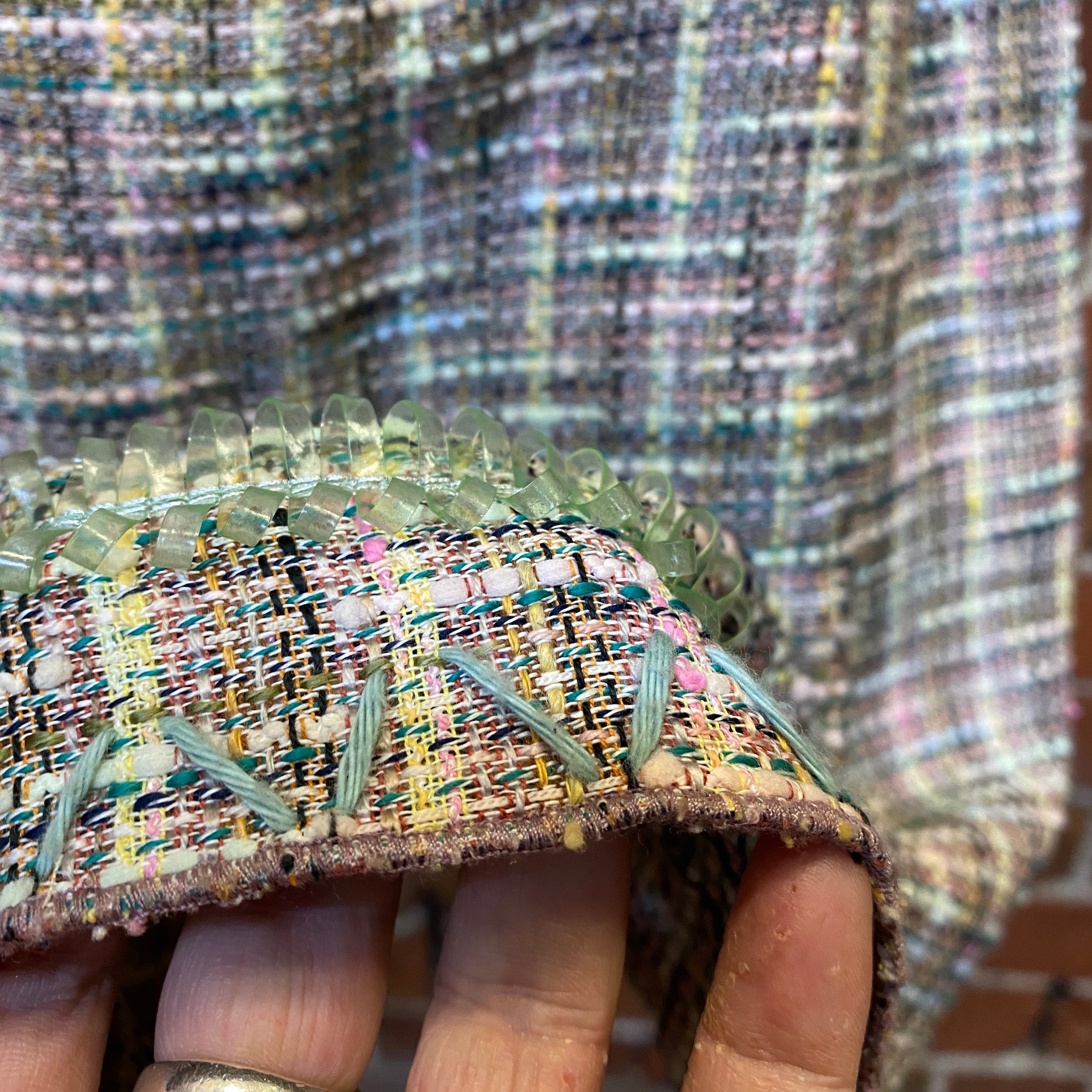 MOSCHINO woven tweed dress