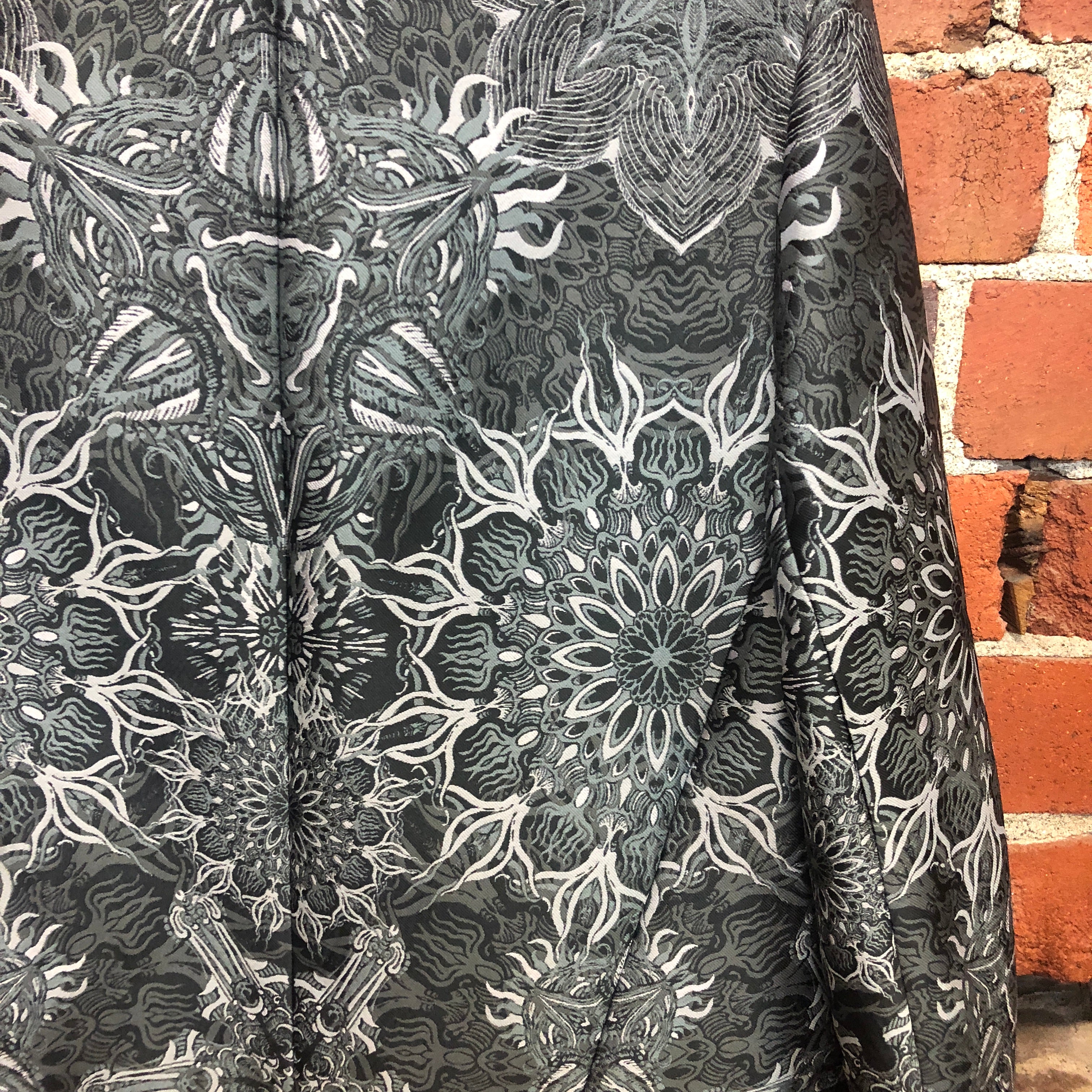 HELMUT LANG patterned zip front jacket