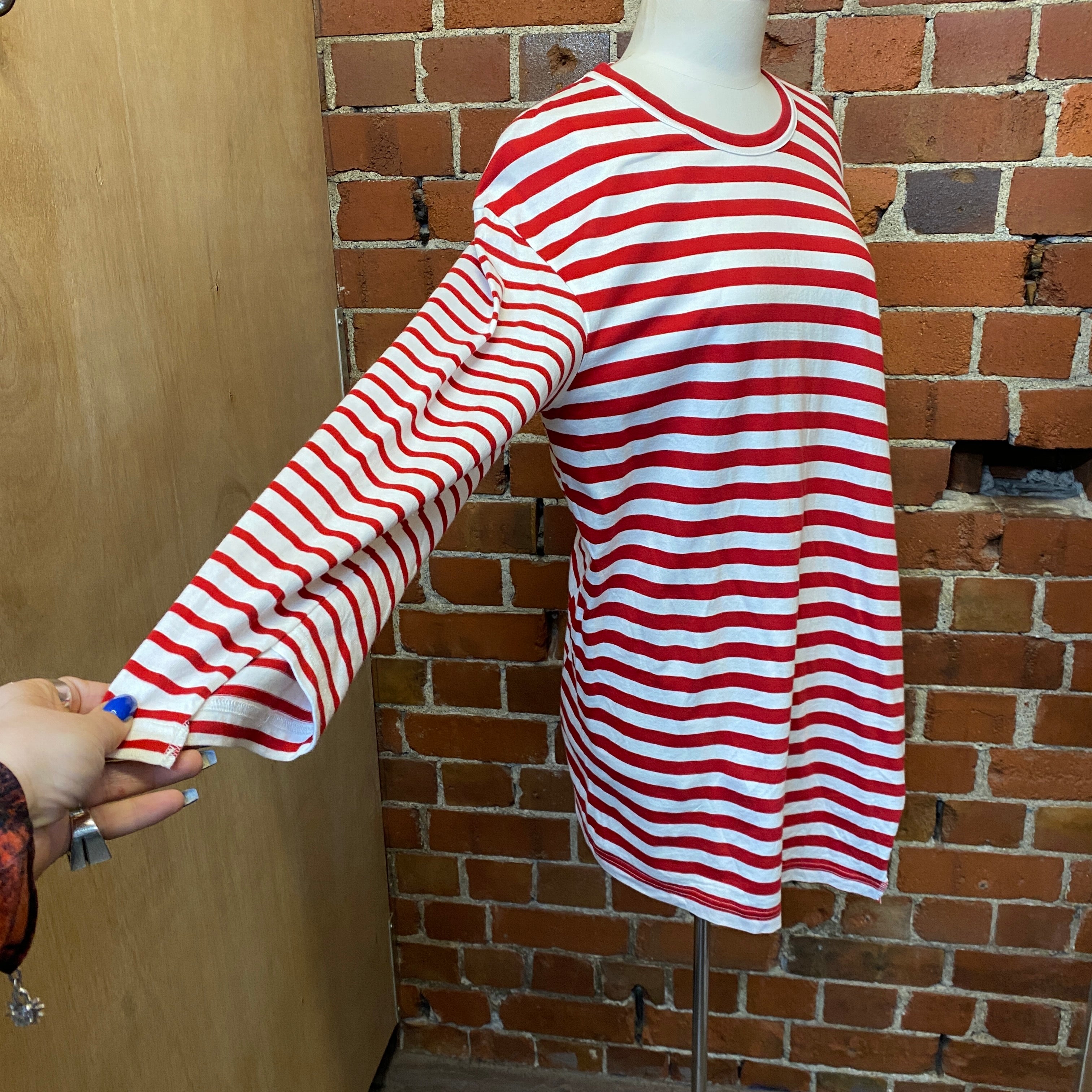 COMME DES GARCONS striped skivvy