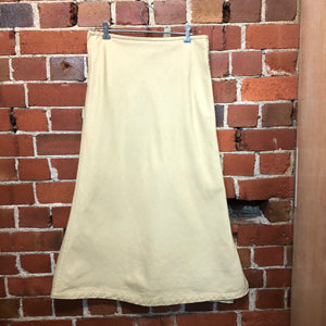 YOHJI YAMAMOTO canvas split bottom 3/4 skirt