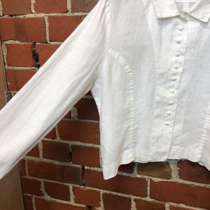 MARILYN SAINTY 1988 linen jacket shirt