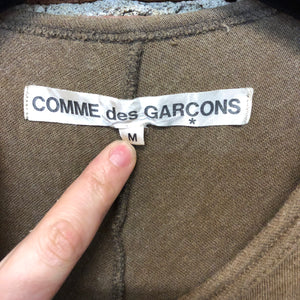 COMME DES GARCONS  cotton split back cardi jacket