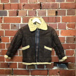 1970s kids leather aviator jacket!