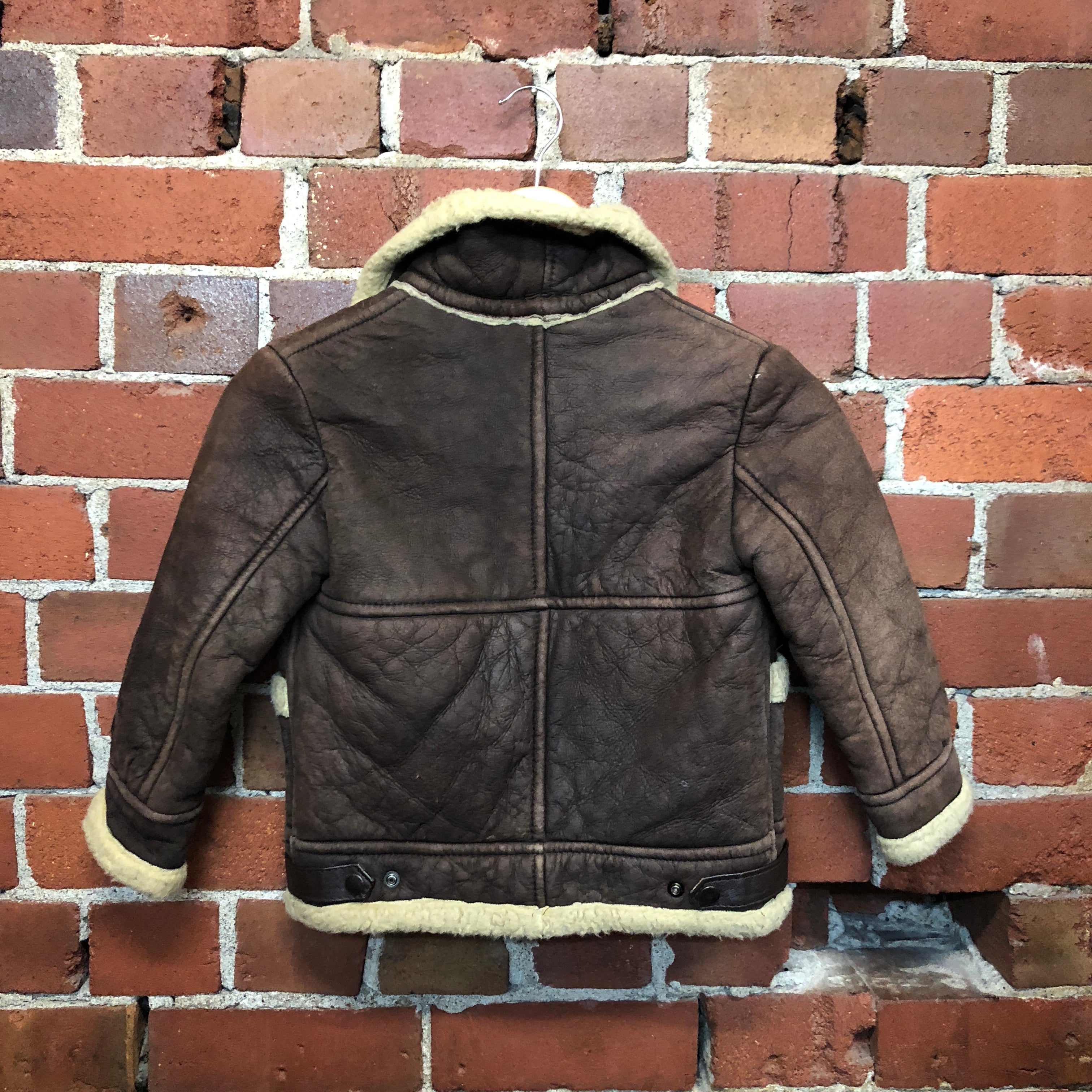 1970s kids leather aviator jacket!