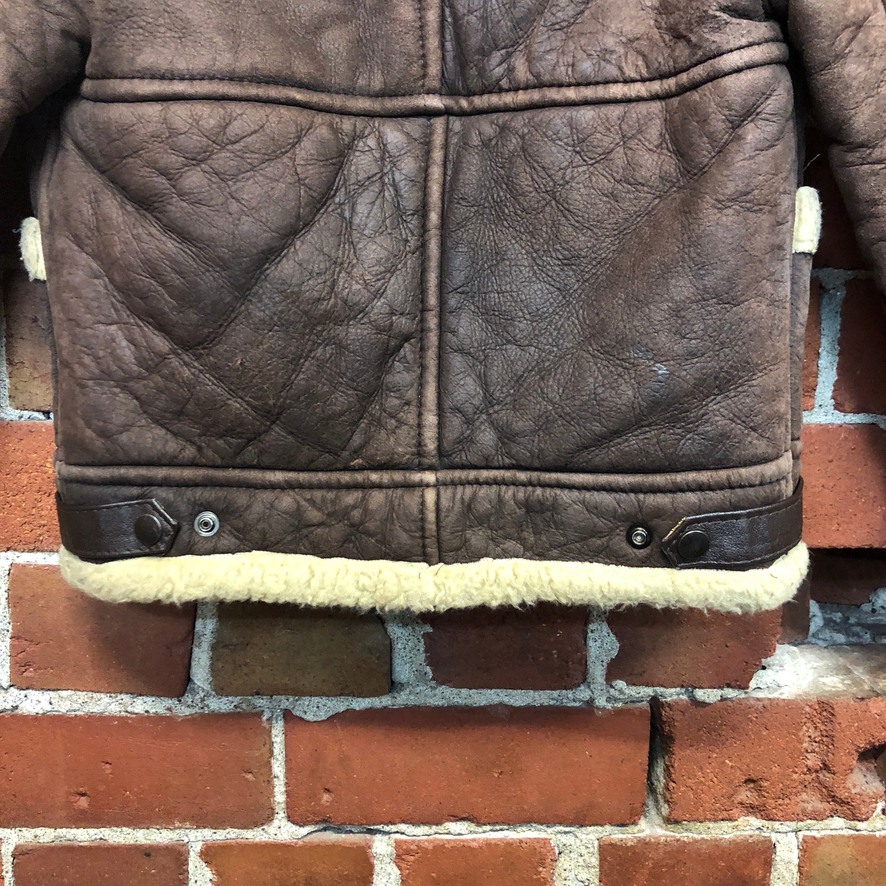 1970s kids leather aviator jacket!