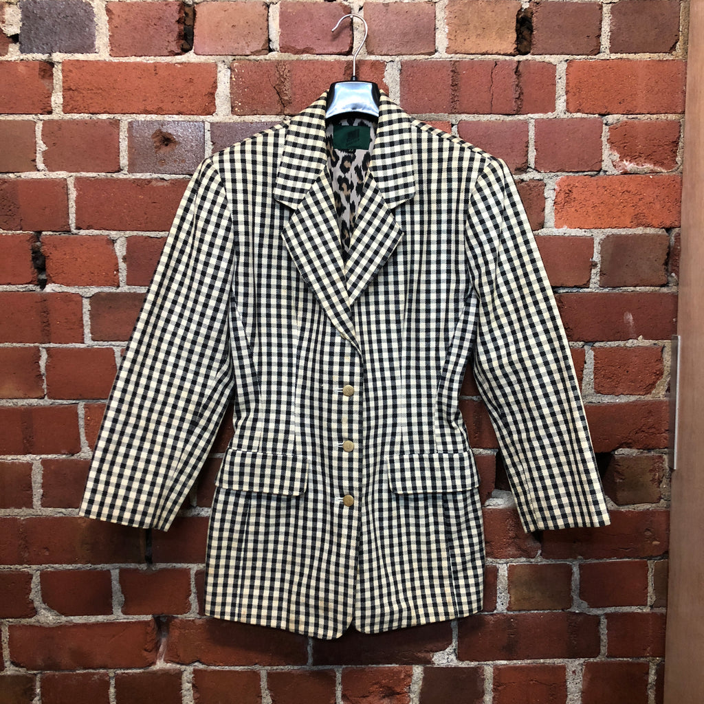 1980s GAULTIER JUNIOR checked blazer