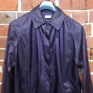 DRIES VAN NOTEN metallic nylon coat jacket