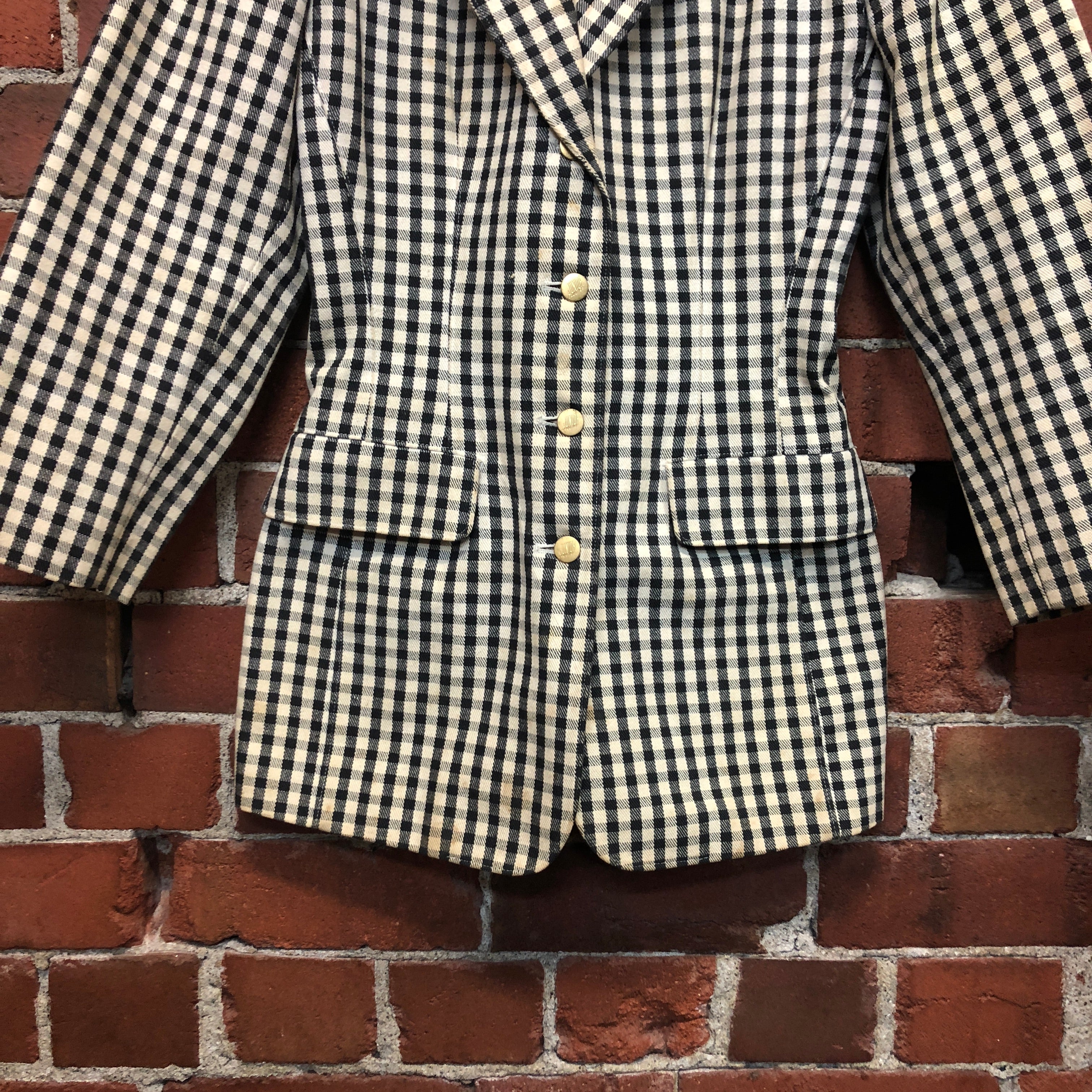 1980s GAULTIER JUNIOR checked blazer