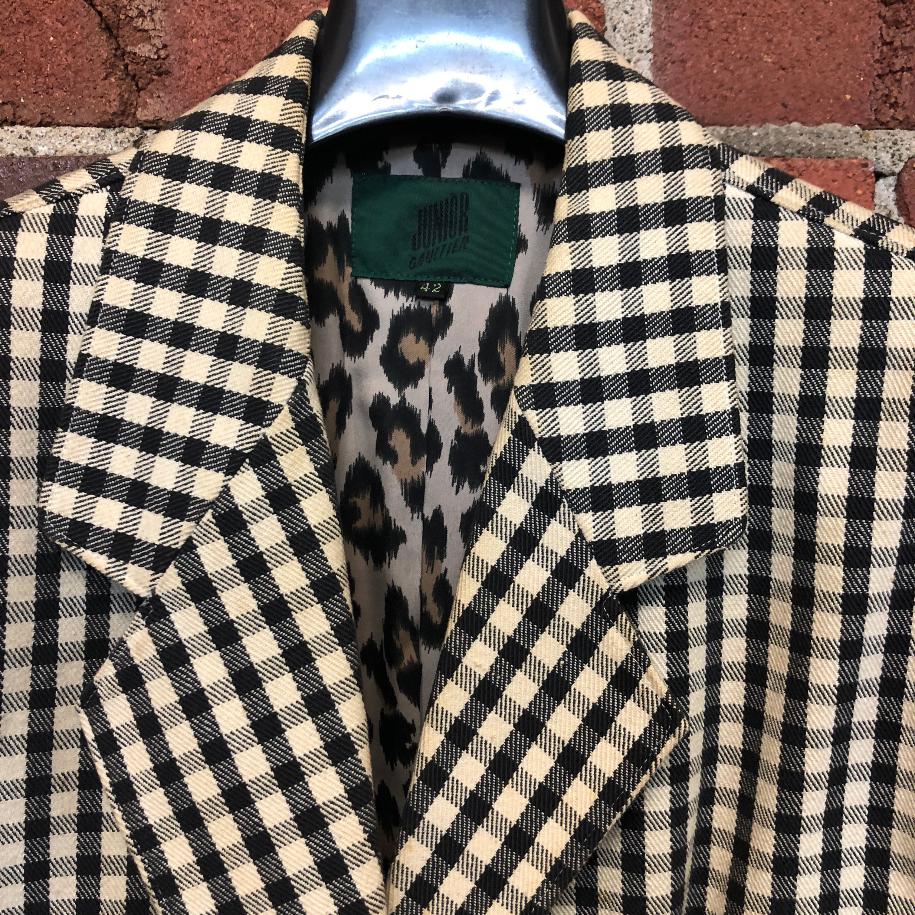 1980s GAULTIER JUNIOR checked blazer