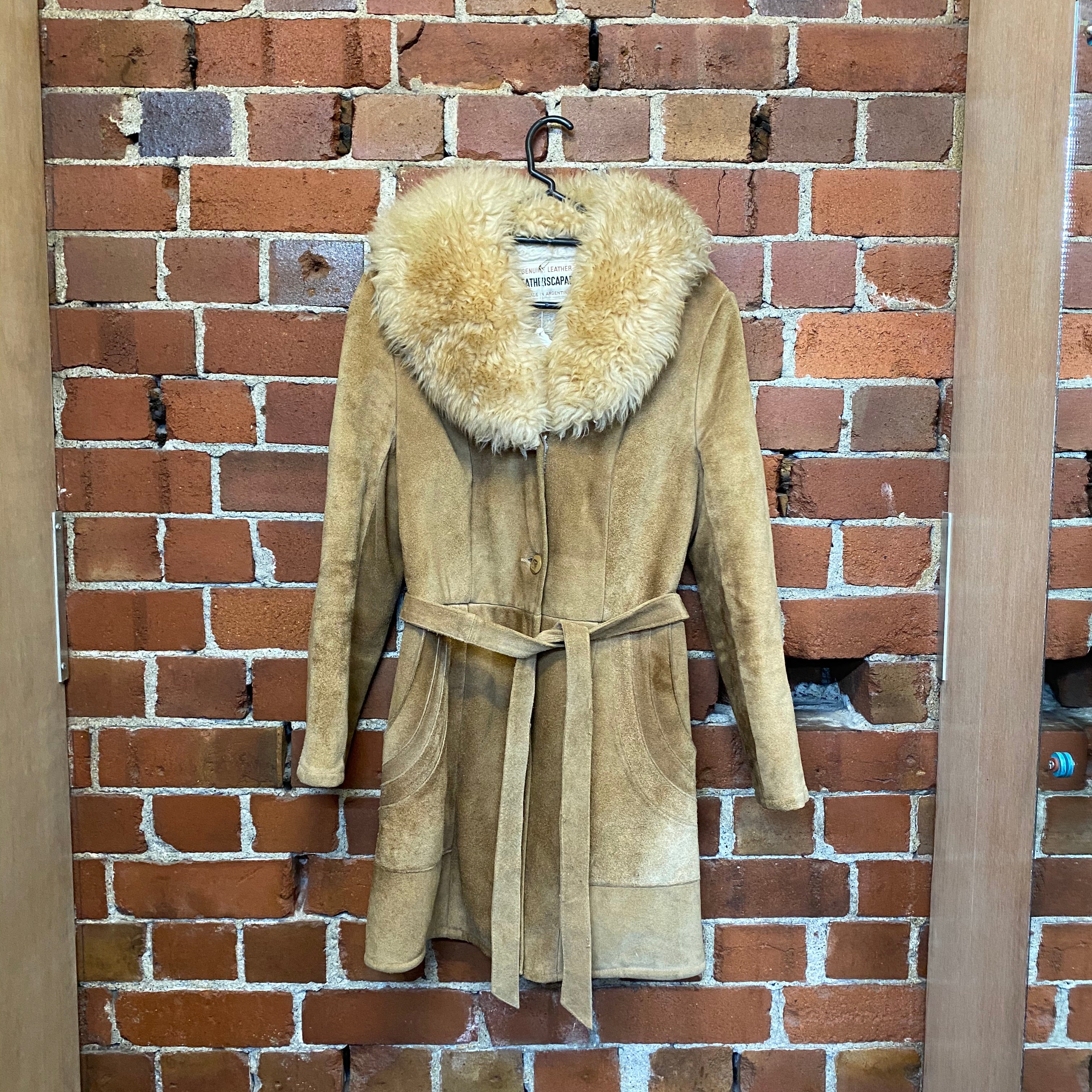1970S leather and sheepskin coat