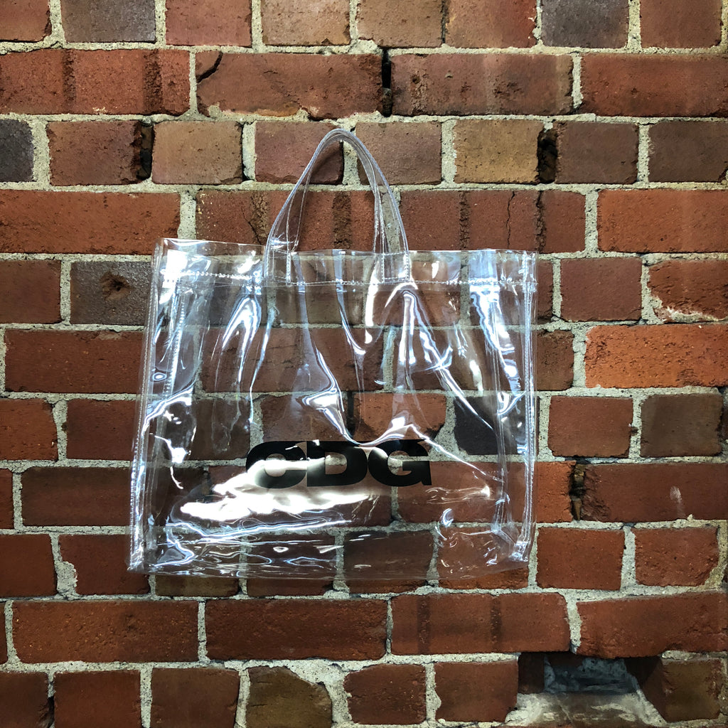 COMME DES GARCONS iconic clear bag