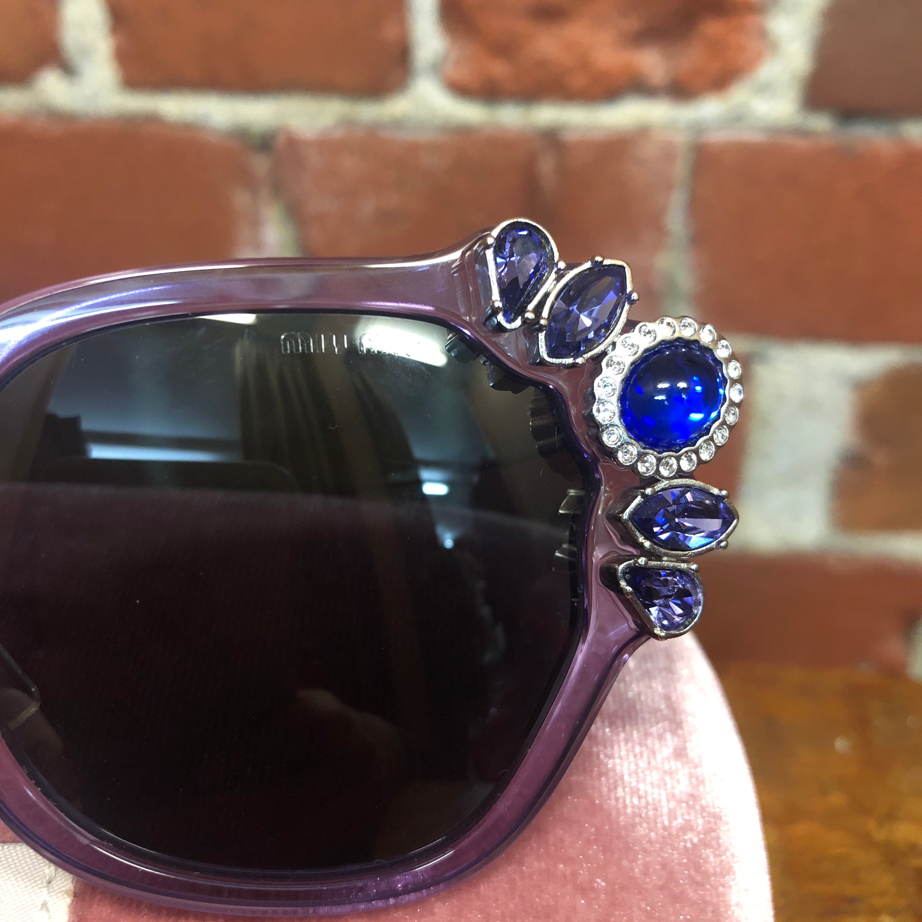 MIU MIU jewelled frame sunglasses