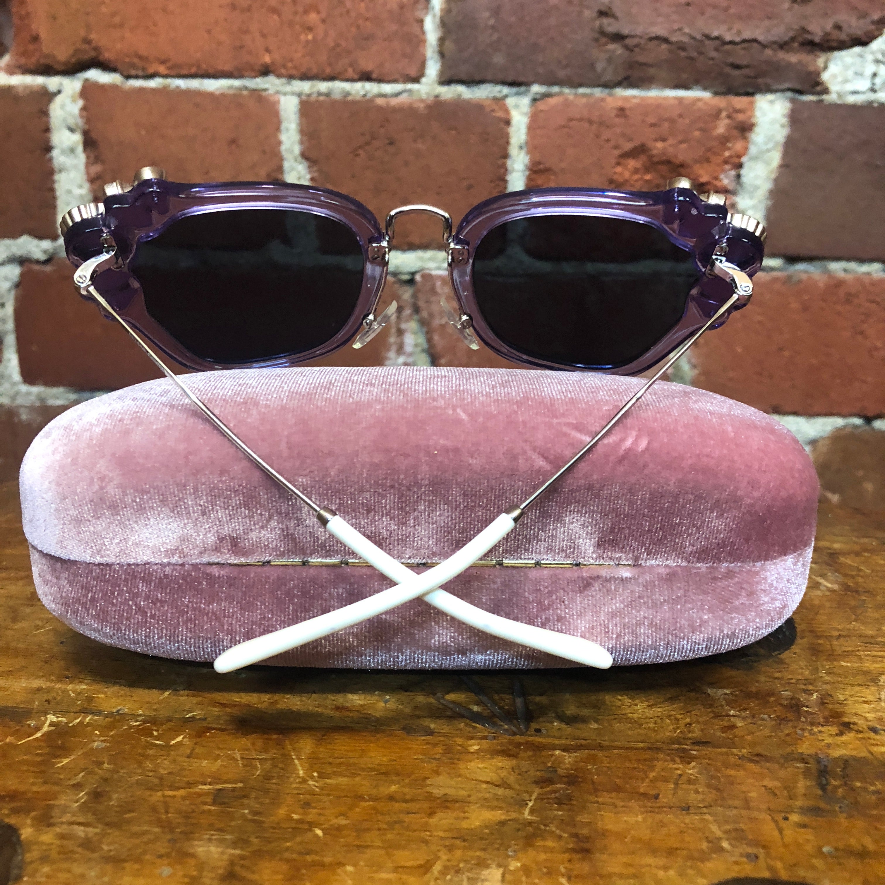 MIU MIU jewelled frame sunglasses