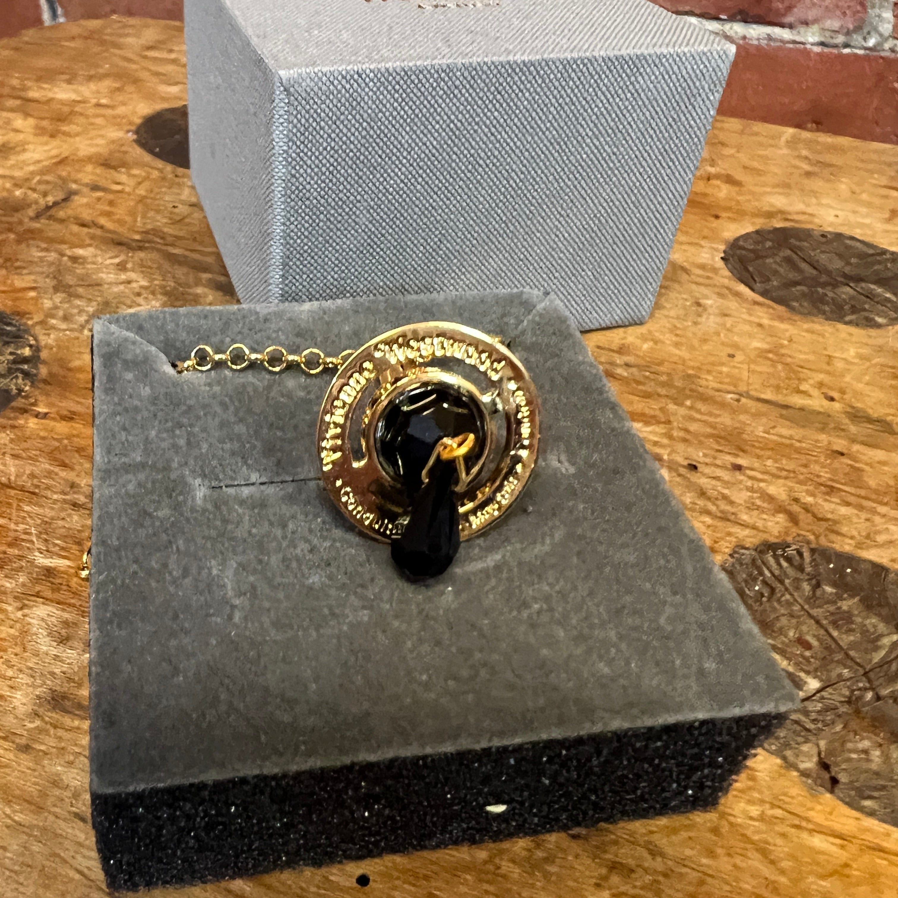 VIVIENNE WESTWOOD Gold orb necklace in box