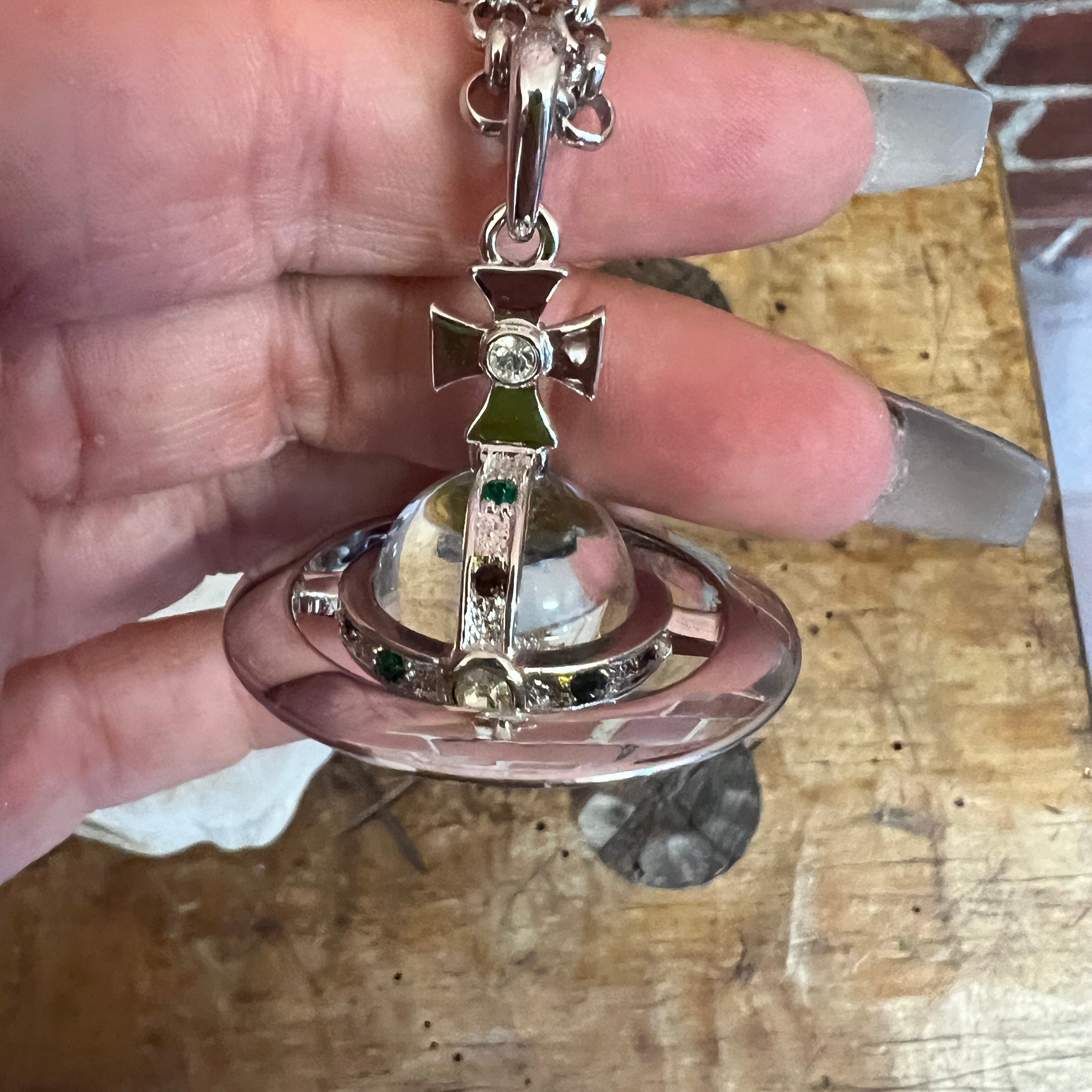 VIVIENNE WESTWOOD long chain orb necklace