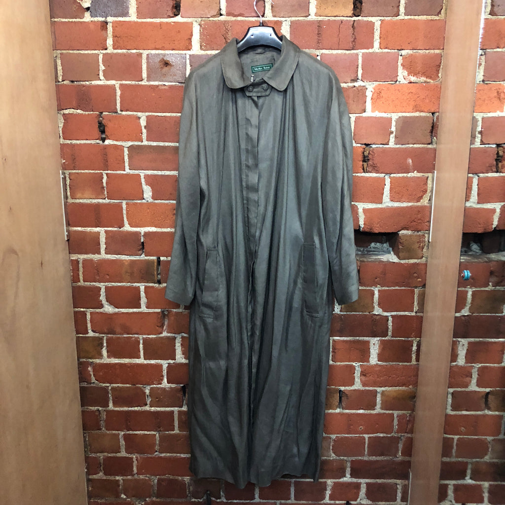 MARILYN SAINTY heavy linen 1988 coat