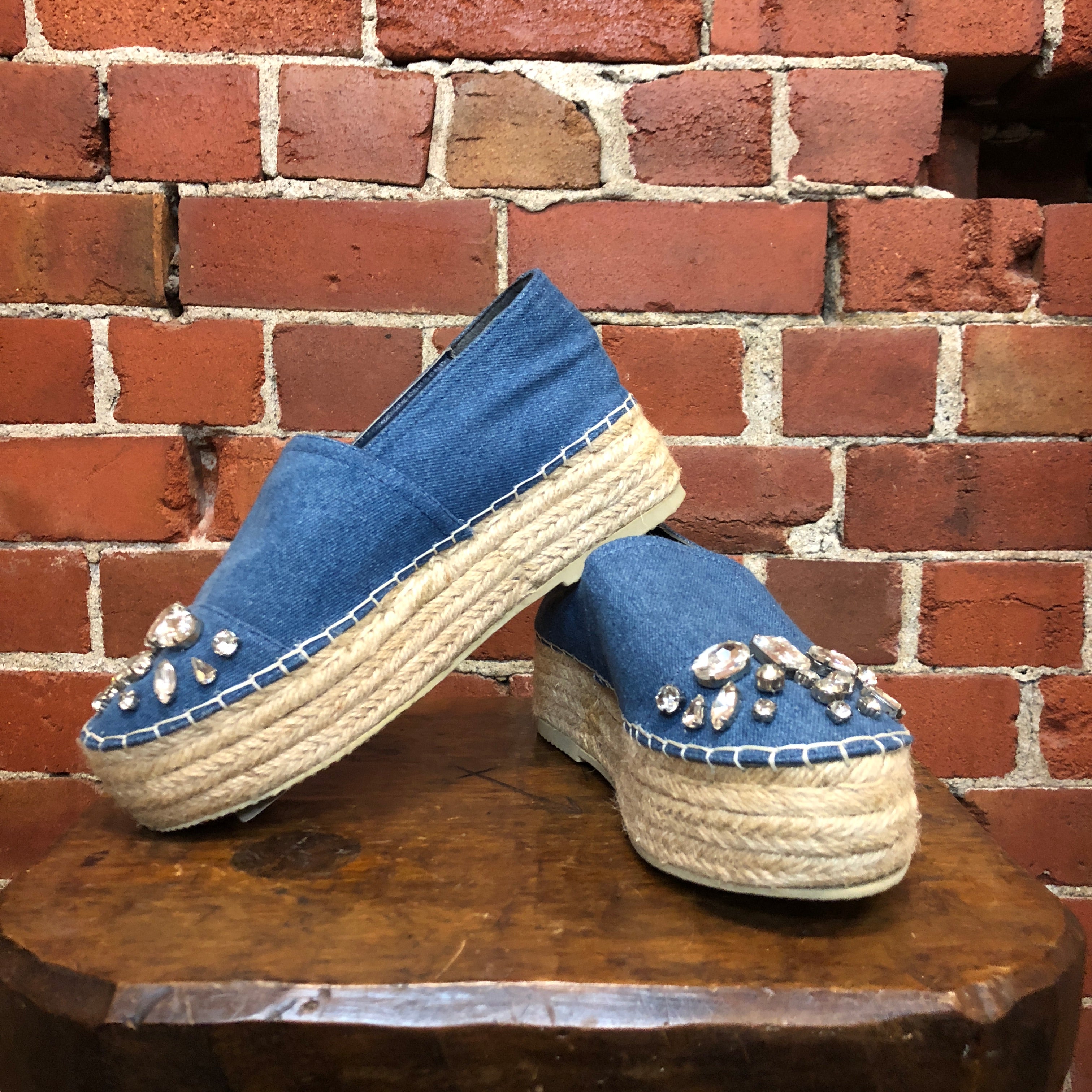 MIU MIU denim espadrilles 36