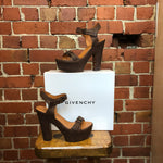 GIVENCHY studded rivet leather platform heels