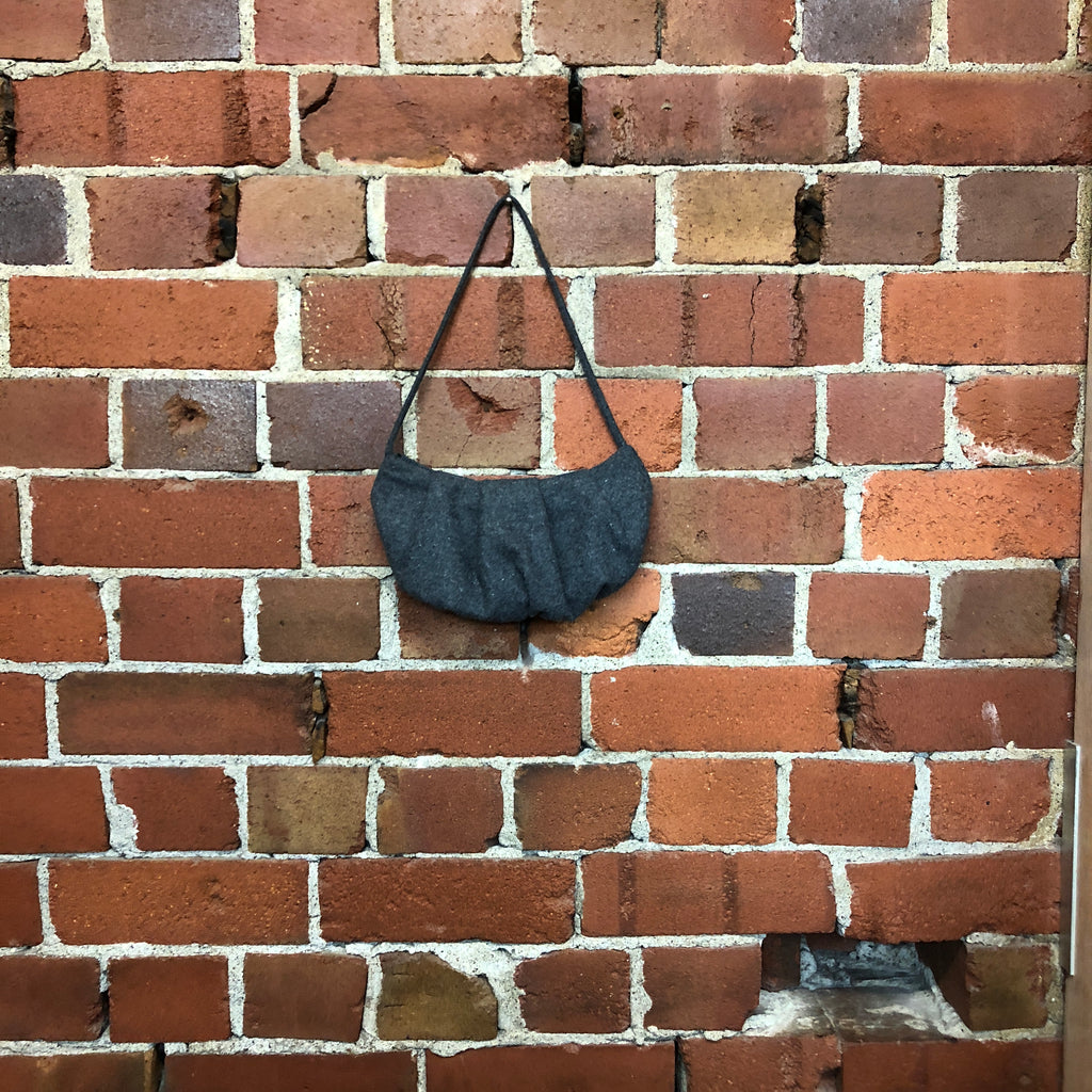 COMME des GARÇONS mini wool felt handbag