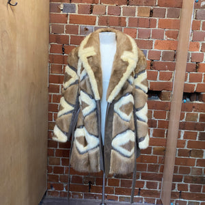 INCREDIBLE 1960's Mink and leather coat!!!