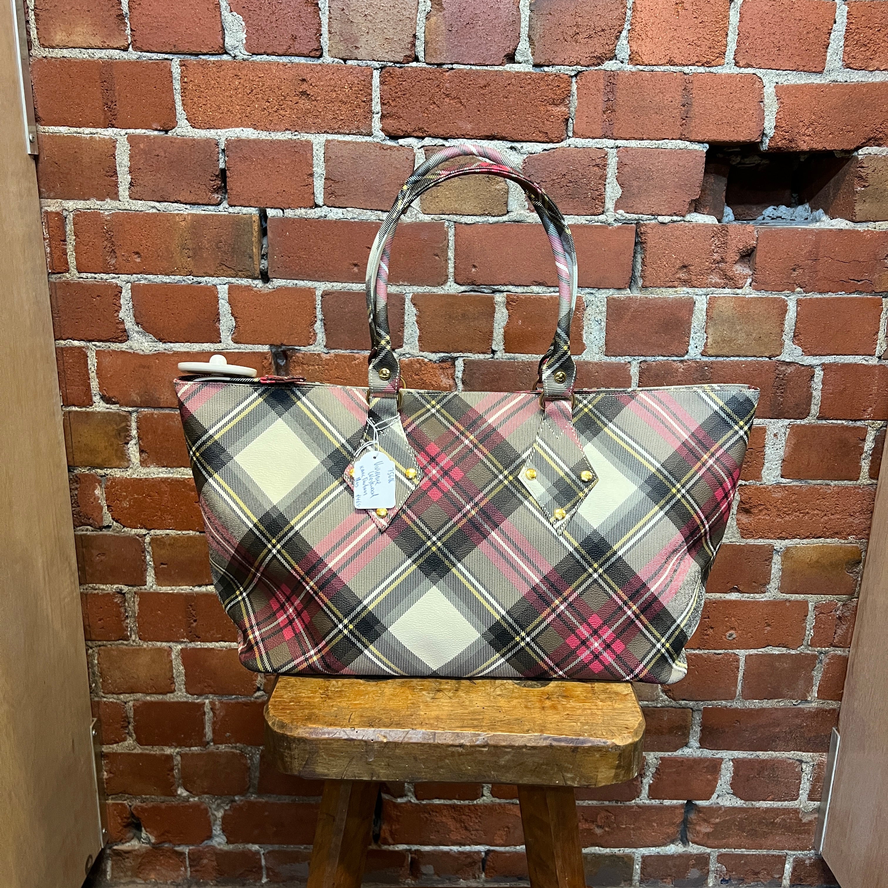 Vivienne westwood plaid online bag