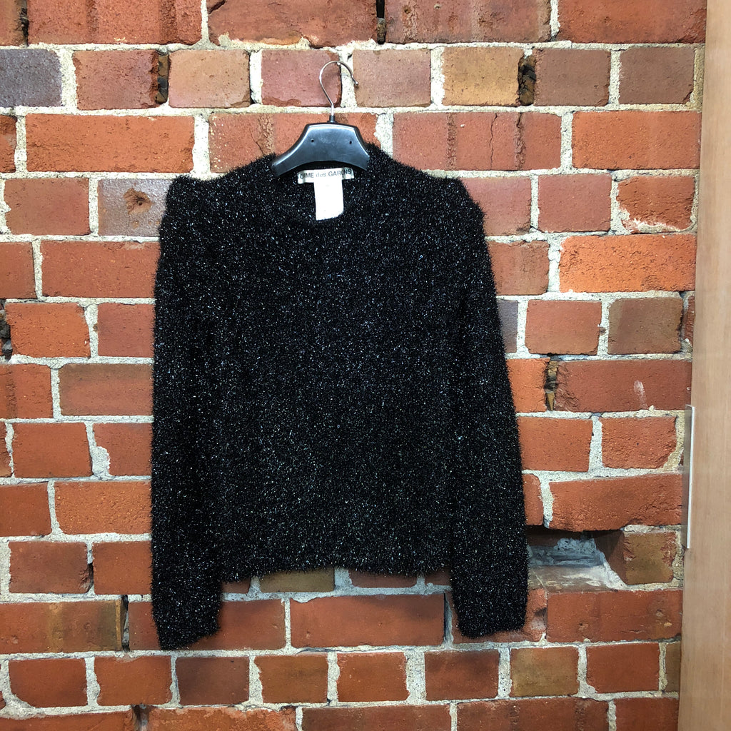 COMME des GARÇONS foam tubed shoulder sparkle top