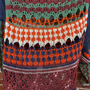 JEAN PAUL GAULTIER crochet and silk top