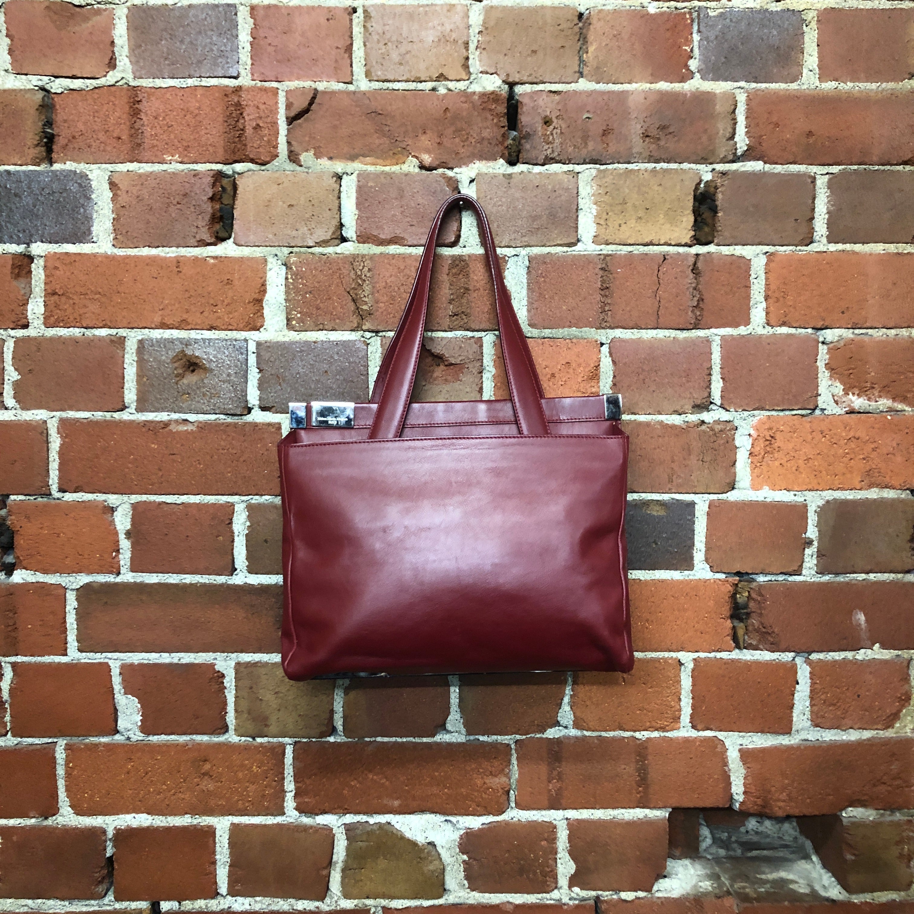 MAISON MARTIN MARGIELA 'White Label' leather handbag or clutch