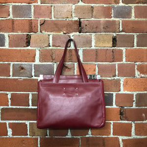 MAISON MARTIN MARGIELA 'White Label' leather handbag or clutch