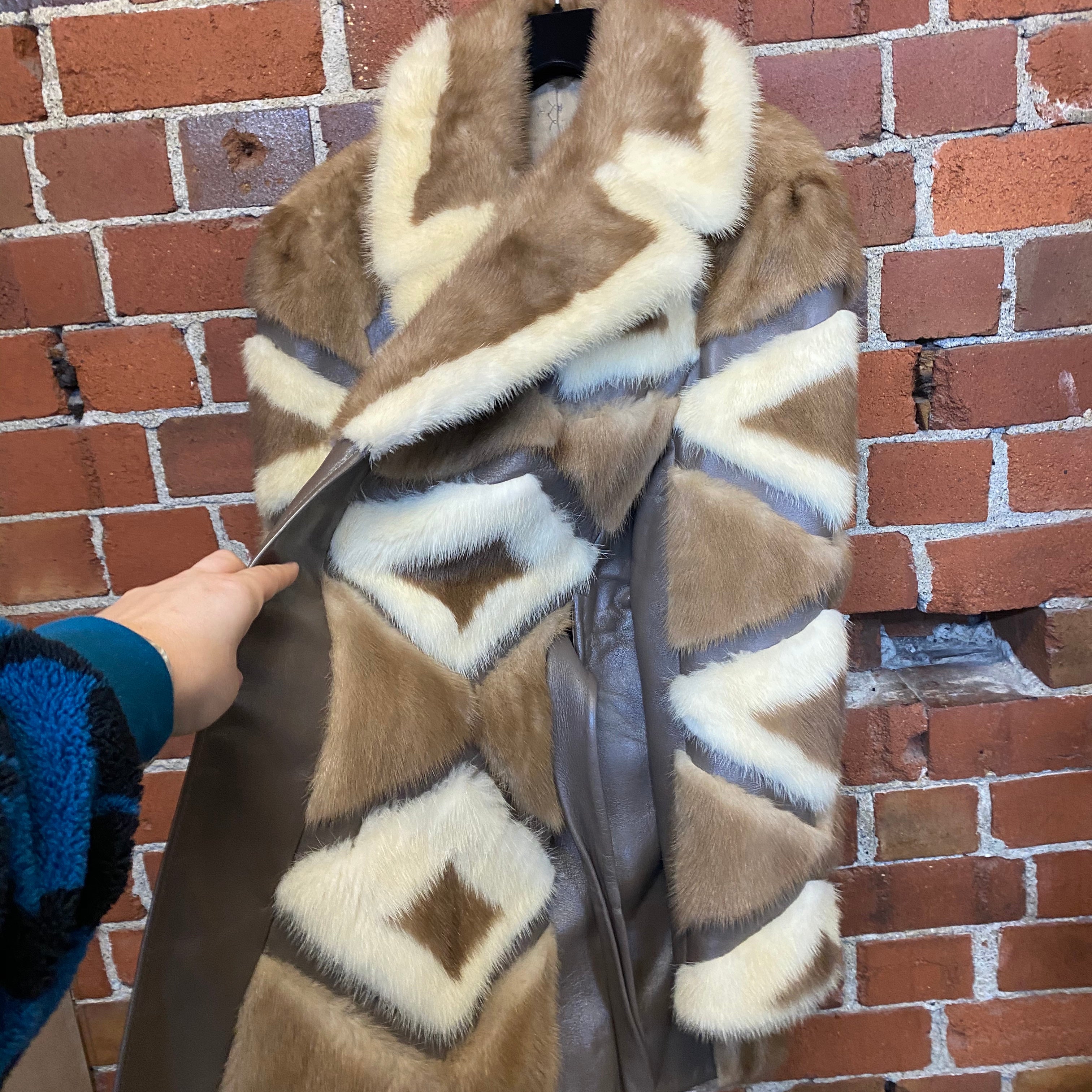 INCREDIBLE 1960's Mink and leather coat!!!