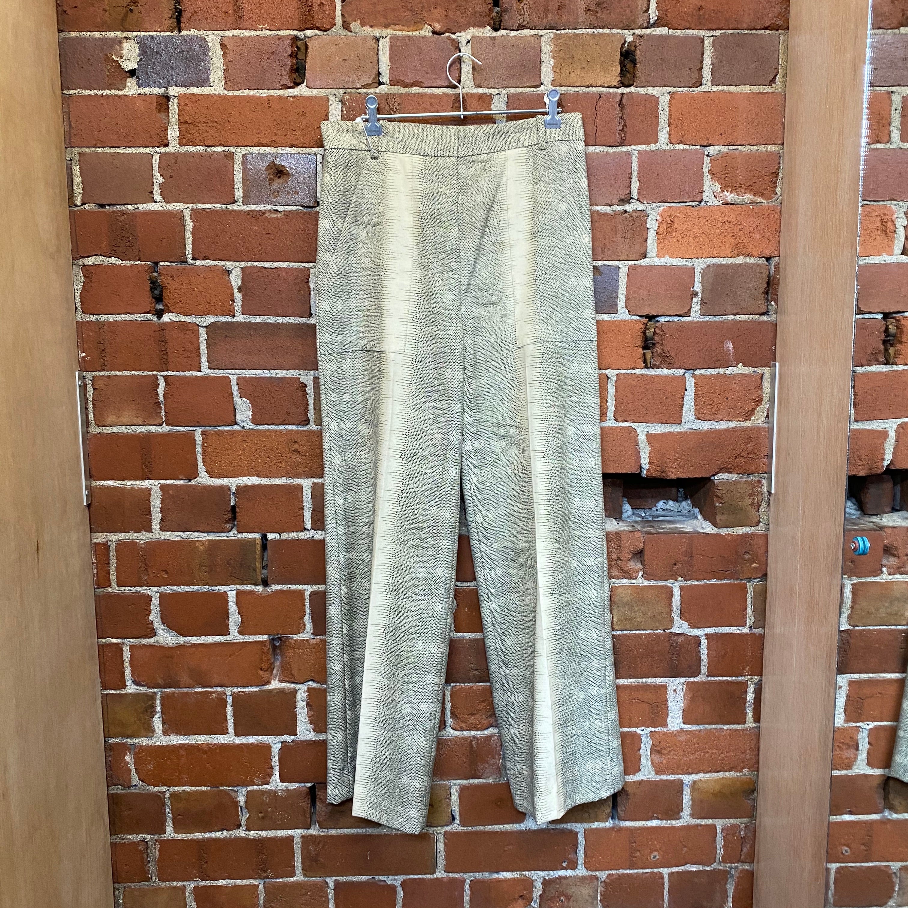 CHLOE snakeskin print trousers