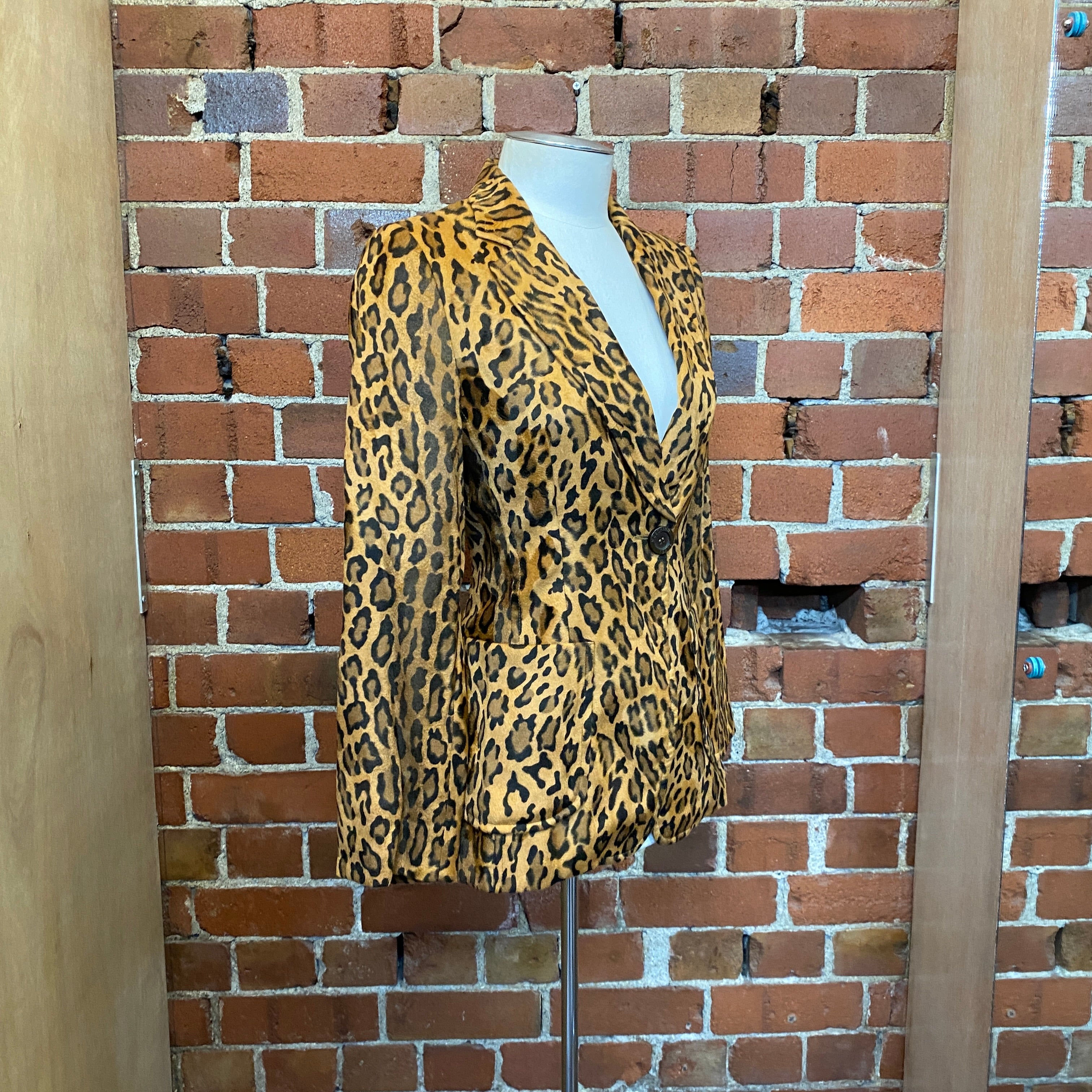 MOSCHINO COUTURE 1990'S faux fur leopard suit!!!