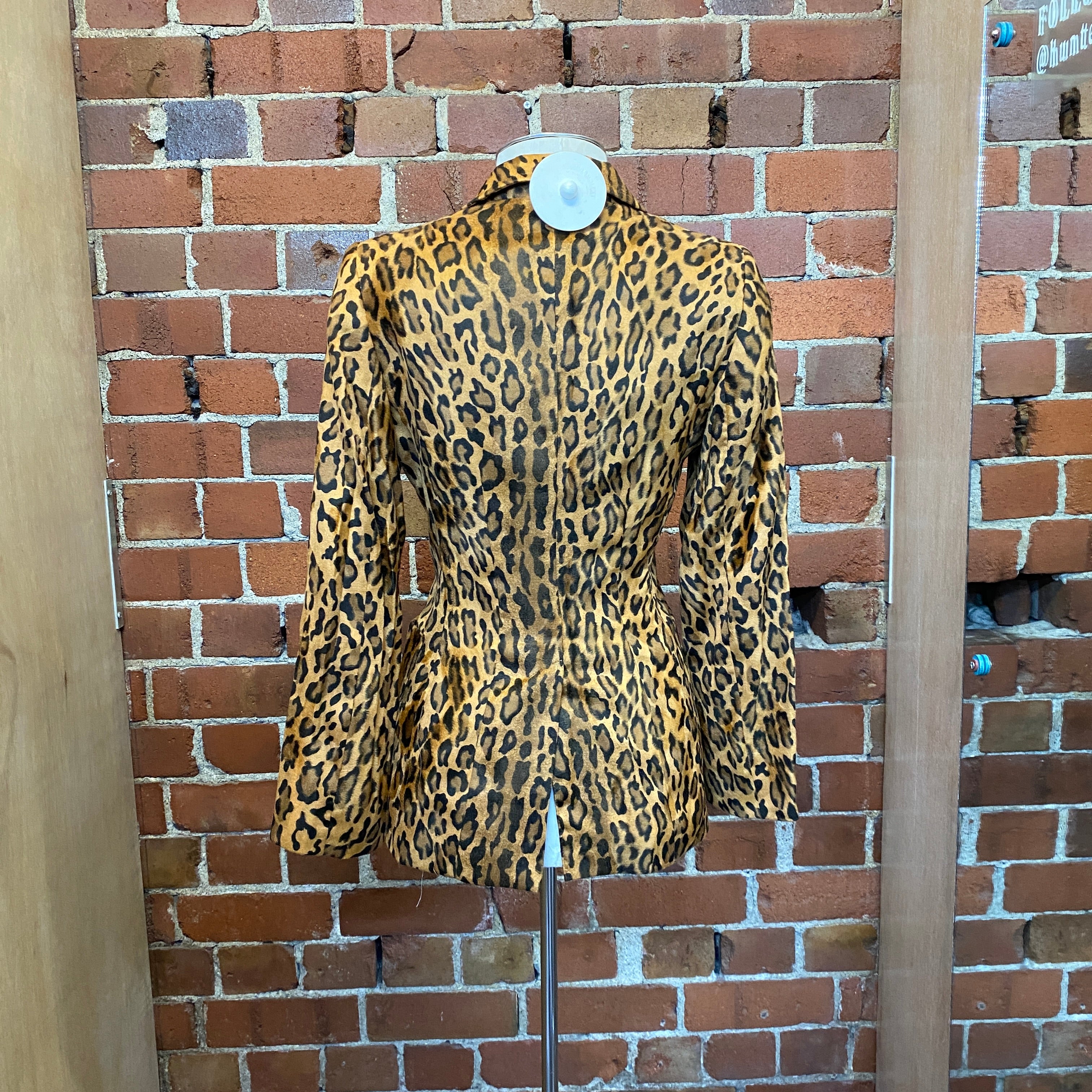 MOSCHINO COUTURE 1990'S faux fur leopard suit!!!