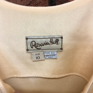 ROSARIA HALL pure silk 1990s singlet