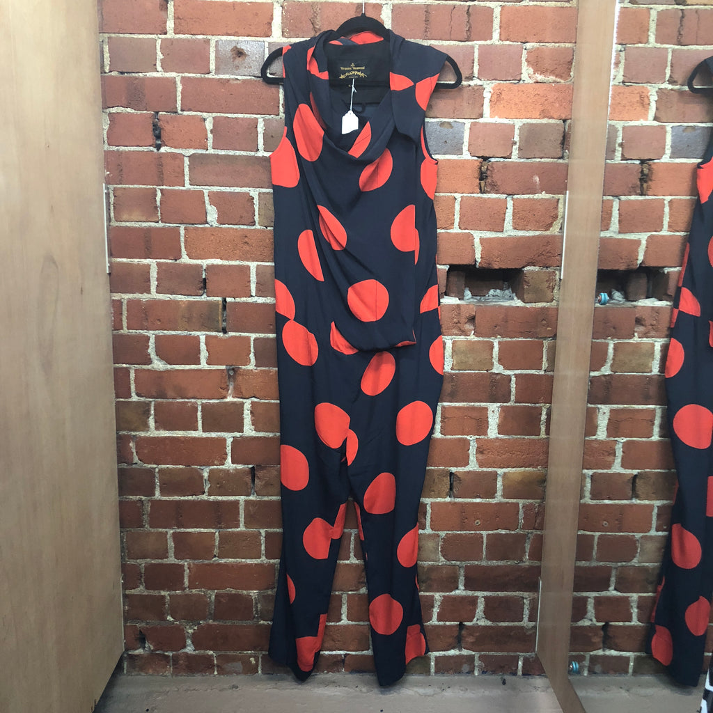 VIVIENNE WESTWOOD silk polka dot jumpsuit!